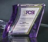 Purple Acrylic Paperweight 