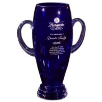 Cobalt Blue Vase with Handles