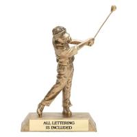 Swinging Golfer Trophy-Male
