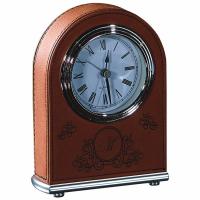 Rawhide Leatherette Desk Clock 